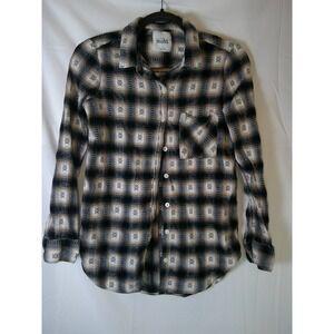Vintage Mudd Womens SW Plaid Flannel Shirt Long Sleeve Collared‎ Top Size Medium
